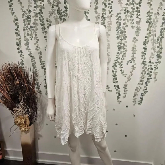 Elan White Cover Up Slip Dress Sz M - Picture 4 of 10